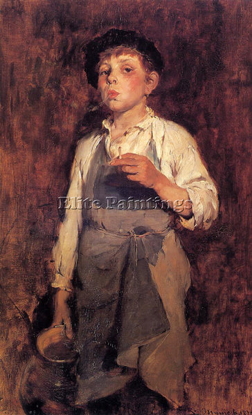 FRANK DUVENECK HE LIVES BY HIS WITS ARTIST PAINTING REPRODUCTION HANDMADE OIL