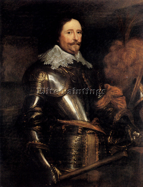 SIR ANTONY VAN DYCK PORTRAIT OF FREDERIK HENDRIK ARTIST PAINTING HANDMADE CANVAS