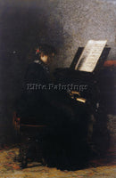 THOMAS EAKINS ELIZABETH AT THE PIANO ARTIST PAINTING REPRODUCTION HANDMADE OIL