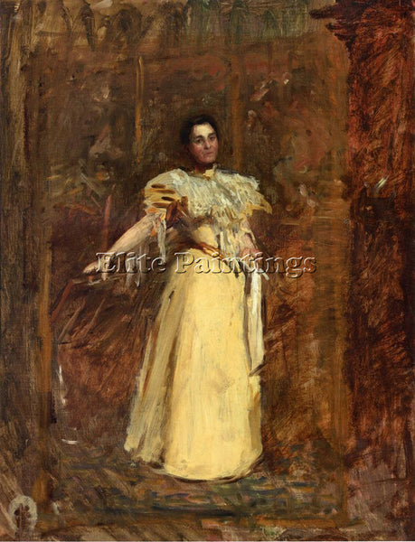 THOMAS EAKINS STUDY FOR THE PORTRAIT OF MISS EMILY SARTAIN ARTIST PAINTING REPRO