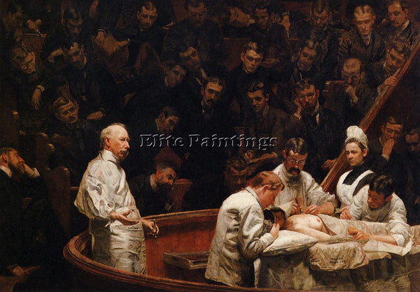 THOMAS EAKINS THE AGNEW CLINIC ARTIST PAINTING REPRODUCTION HANDMADE OIL CANVAS