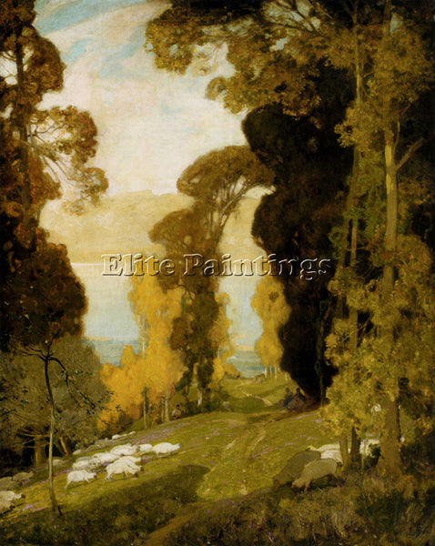 BRITISH EAST SIR ALFRED LAKE BOURGET FROM MOUNT REVARD SAVOY ARTIST PAINTING OIL