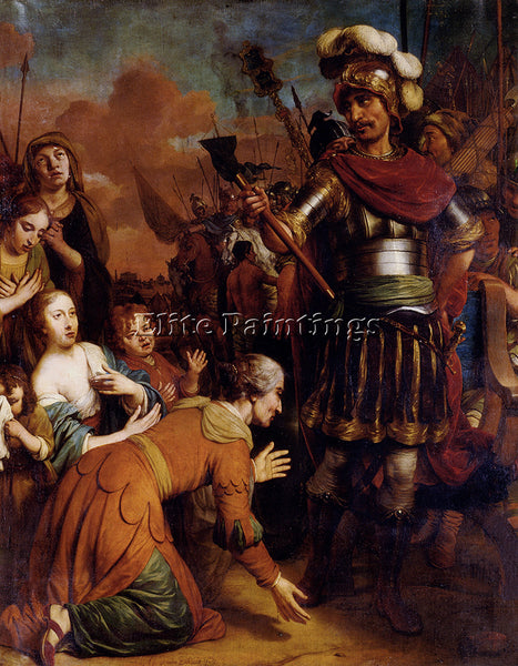 GERBRAND EECKHOUT VOLUMNIA PLEADING WITH HER SON CORIOLANUS TO SPARE ROME CANVAS