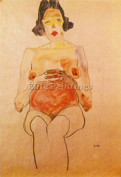 EGON SCHIELE SCHIE10 ARTIST PAINTING REPRODUCTION HANDMADE OIL CANVAS REPRO WALL