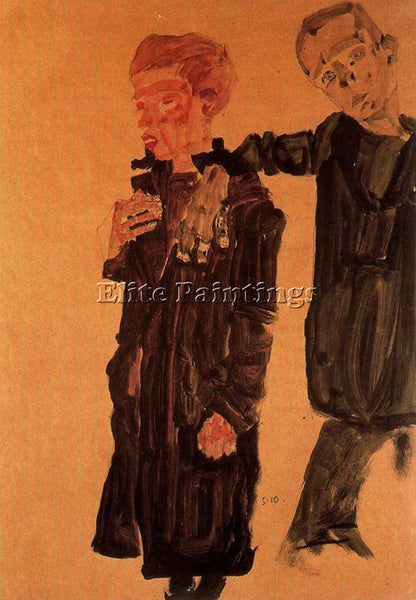 EGON SCHIELE SCHIE12 ARTIST PAINTING REPRODUCTION HANDMADE OIL CANVAS REPRO WALL