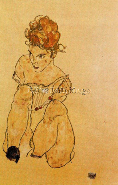 EGON SCHIELE SCHIE37 ARTIST PAINTING REPRODUCTION HANDMADE OIL CANVAS REPRO WALL