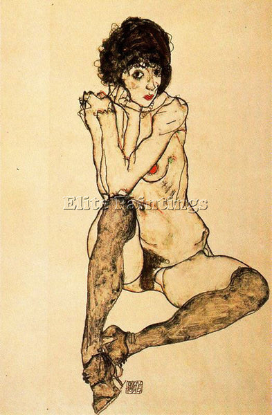EGON SCHIELE SCHIE49 ARTIST PAINTING REPRODUCTION HANDMADE OIL CANVAS REPRO WALL