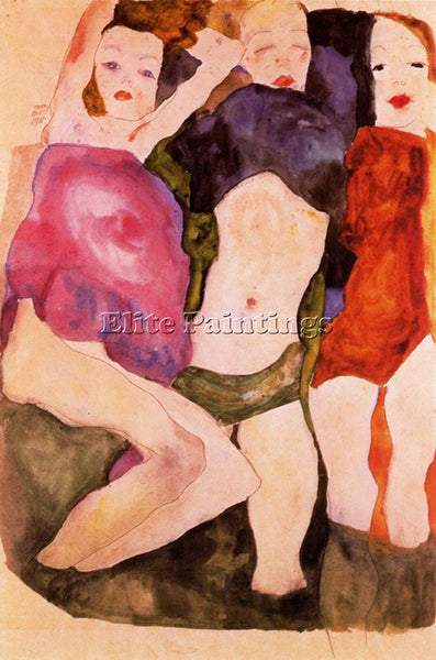 EGON SCHIELE SCHIE56 ARTIST PAINTING REPRODUCTION HANDMADE OIL CANVAS REPRO WALL