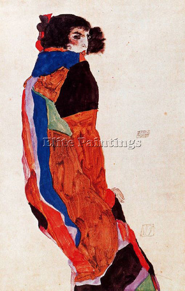 EGON SCHIELE SCHIE59 ARTIST PAINTING REPRODUCTION HANDMADE OIL CANVAS REPRO WALL