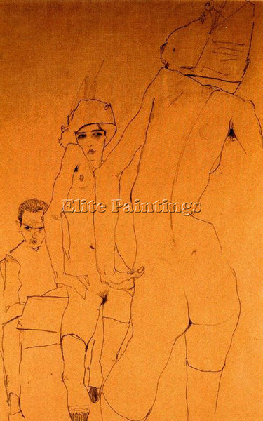 EGON SCHIELE SCHIE98 ARTIST PAINTING REPRODUCTION HANDMADE OIL CANVAS REPRO WALL