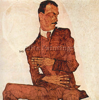 EGON SCHIELE PORTRAIT OF ARTHUR ROSSLER ARTIST PAINTING REPRODUCTION HANDMADE