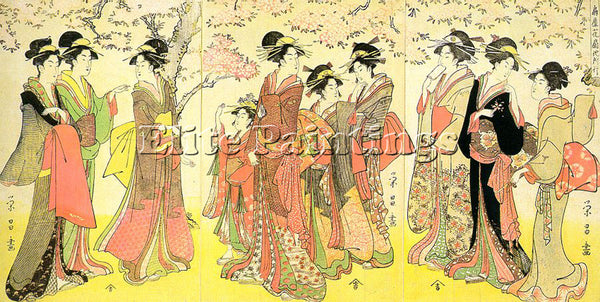 JAPANESE EISHO CHOKOSAI JAPANESE ACTIVE 1790 1799 1 ARTIST PAINTING REPRODUCTION