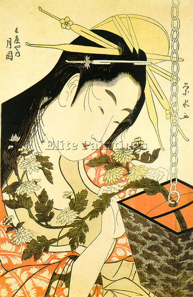 JAPANESE EISUI ICHIRAKUTEI JAPANESE ACTIVE 1790 1823 ARTIST PAINTING HANDMADE