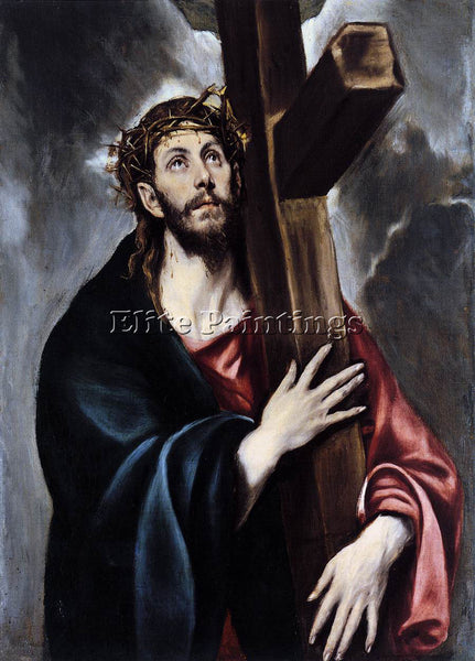 GREEK EL GRECO CHRIST CARRYING THE CROSS 1 ARTIST PAINTING REPRODUCTION HANDMADE