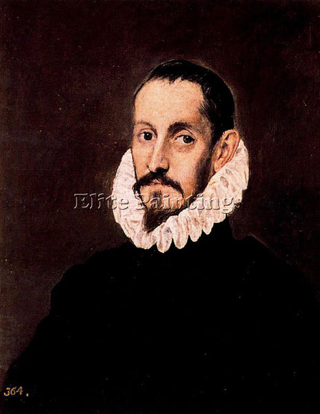 GREEK EL GRECO PORTRAIT OF A MAN ARTIST PAINTING REPRODUCTION HANDMADE OIL REPRO