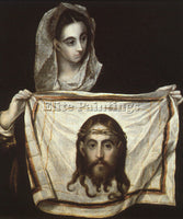 GREEK EL GRECO ST VERONICA WITH THE HOLY SHROUD ARTIST PAINTING REPRODUCTION OIL
