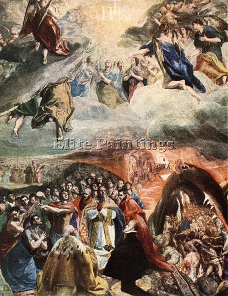 GREEK EL GRECO THE ADORATION OF THE NAME OF JESUS ARTIST PAINTING REPRODUCTION