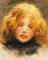 ARTHUR JOHN ELSLEY HEAD STUDY OF A YOUNG GIRL ARTIST PAINTING REPRODUCTION OIL