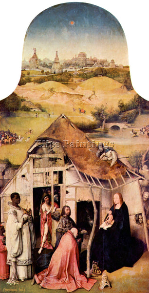 BOSCH EPIPHANY TRIPTYCH ADORATION OF THE MAGI ARTIST PAINTING REPRODUCTION OIL