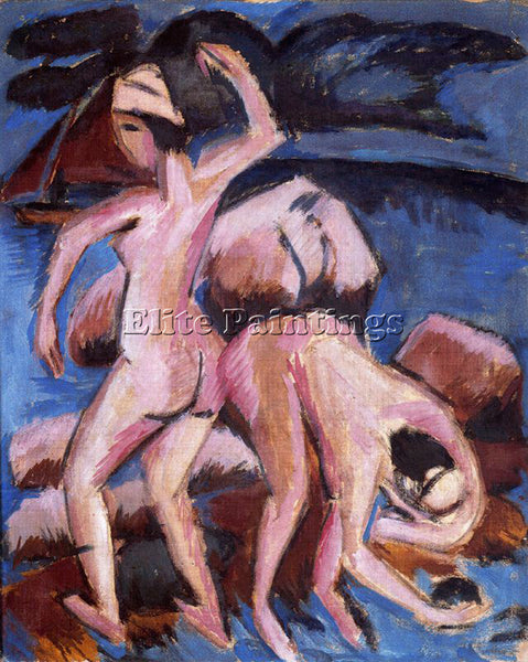 ERNST LUDWIG KIRCHNER KIRCH3 ARTIST PAINTING REPRODUCTION HANDMADE CANVAS REPRO
