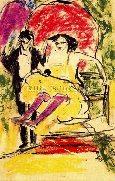ERNST LUDWIG KIRCHNER KIRCH10 ARTIST PAINTING REPRODUCTION HANDMADE CANVAS REPRO