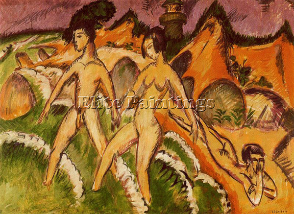 ERNST LUDWIG KIRCHNER KIRCH14 ARTIST PAINTING REPRODUCTION HANDMADE CANVAS REPRO