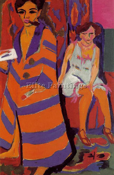 ERNST LUDWIG KIRCHNER KIRCH24 ARTIST PAINTING REPRODUCTION HANDMADE CANVAS REPRO