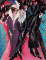 ERNST LUDWIG KIRCHNER KIRCH25 ARTIST PAINTING REPRODUCTION HANDMADE CANVAS REPRO