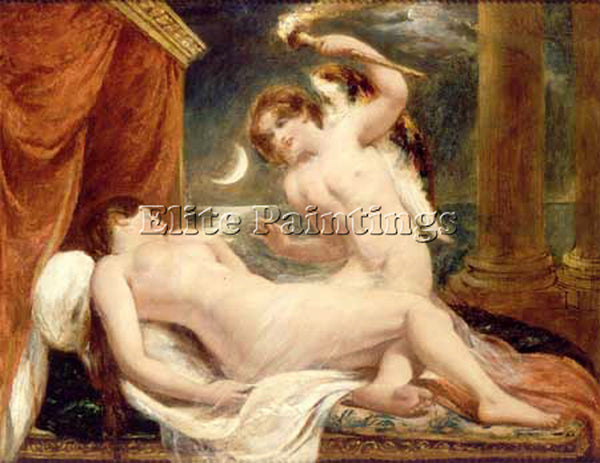 WILLIAM ETTY CUPID AND PSYCHE ARTIST PAINTING REPRODUCTION HANDMADE CANVAS REPRO
