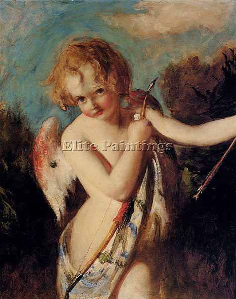 WILLIAM ETTY CUPID ARTIST PAINTING REPRODUCTION HANDMADE CANVAS REPRO WALL DECO