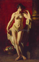 WILLIAM ETTY STANDING FEMALE NUDE ARTIST PAINTING REPRODUCTION HANDMADE OIL DECO