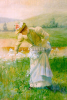 AMERICAN EVANS DE SCOTT AMERICAN 1847 1898 ARTIST PAINTING REPRODUCTION HANDMADE - Oil Paintings Gallery Repro