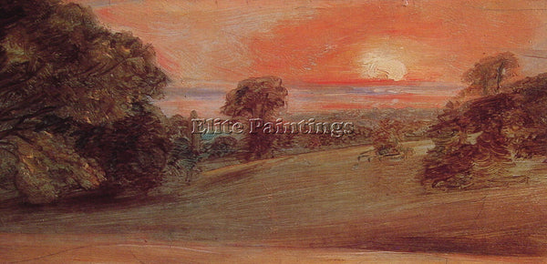 JOHN CONSTABLE EVENING LANDSCAPE AT EAST BERGHOLT ARTIST PAINTING REPRODUCTION