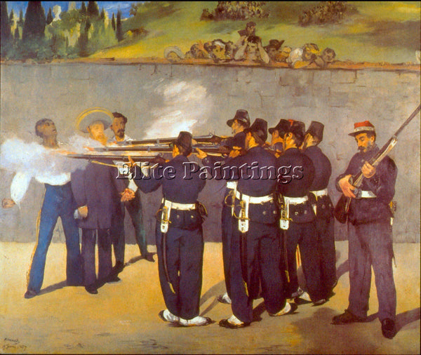 MANET EXECUTION ARTIST PAINTING REPRODUCTION HANDMADE CANVAS REPRO WALL  DECO