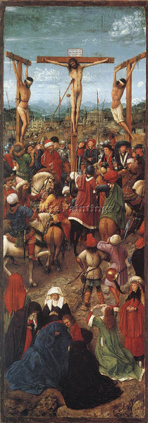 JAN VAN EYCK CRUCIFIXION 1 ARTIST PAINTING REPRODUCTION HANDMADE OIL CANVAS DECO