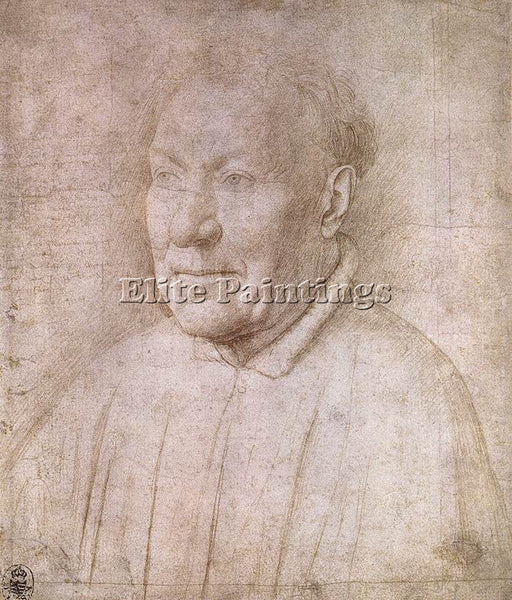 JAN VAN EYCK PORTRAIT OF CARDINAL ALBERGATI ARTIST PAINTING HANDMADE OIL CANVAS