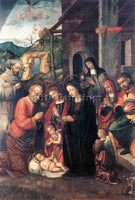 ITALIAN FASOLO BERNARDINO NATIVITY ARTIST PAINTING REPRODUCTION HANDMADE OIL ART