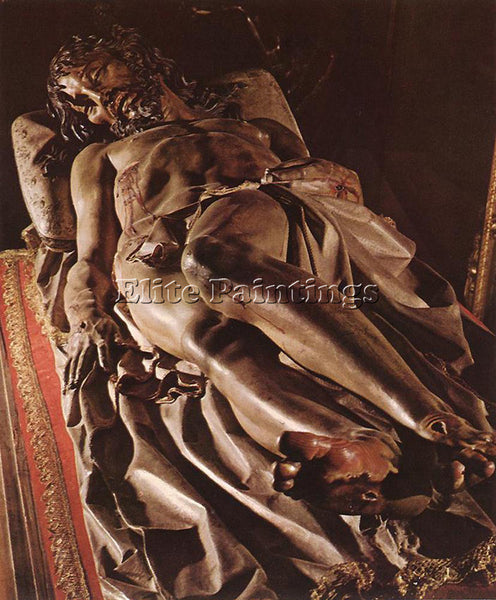 SPANISH FERNANDEZ GREGORIO THE DEAD CHRIST ARTIST PAINTING REPRODUCTION HANDMADE