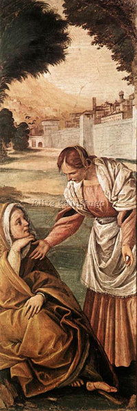 GAUDENZIO FERRARI ST ANNE CONSOLED BY A WOMAN ARTIST PAINTING REPRODUCTION OIL