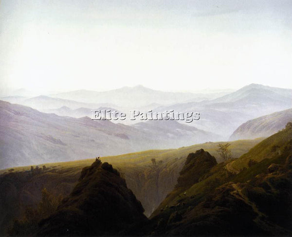 CASPAR DAVID FRIEDRICH MORNING IN THE MOUNTAINS ARTIST PAINTING REPRODUCTION OIL