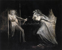 HENRY FUSELI LADY MACBETH WITH THE DAGGERS ARTIST PAINTING REPRODUCTION HANDMADE
