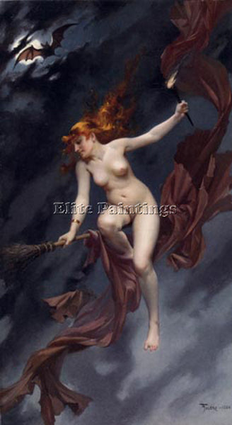 LUIS RICARDO FALERO THE WITCHES SABBATH ARTIST PAINTING REPRODUCTION HANDMADE