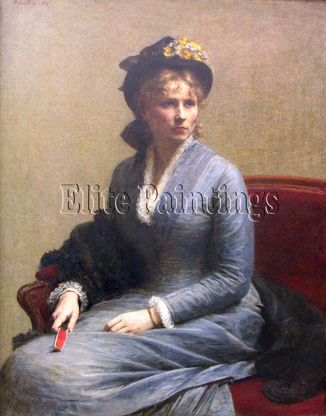 FANTIN-LATOUR CHARLOTTE DUBORG ARTIST PAINTING REPRODUCTION HANDMADE OIL CANVAS