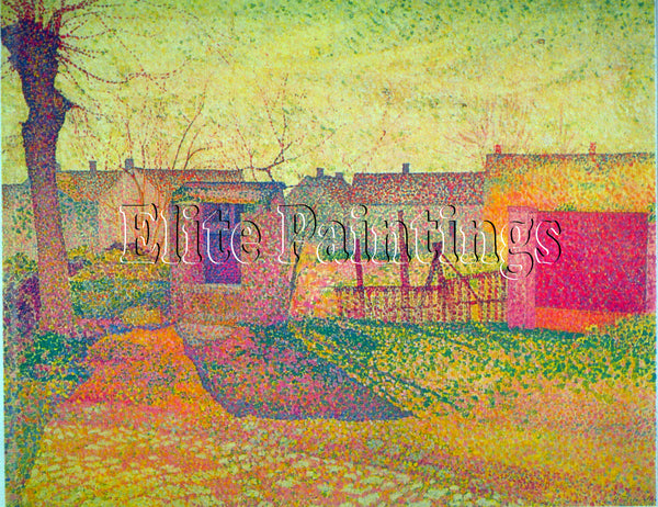 DELAVALLEE FARMYARD ARTIST PAINTING REPRODUCTION HANDMADE CANVAS REPRO WALL DECO