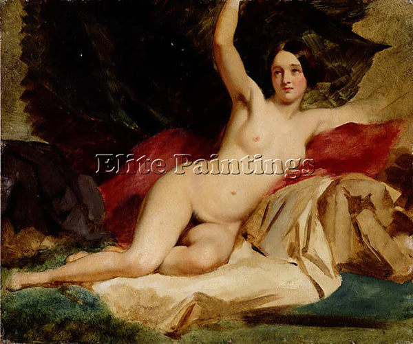 WILLIAM ETTY FEMALE NUDE IN A LANDSCAPE ARTIST PAINTING REPRODUCTION HANDMADE
