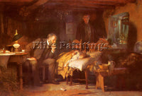 LUKE FILDES  THE DOCTOR ARTIST PAINTING REPRODUCTION HANDMADE CANVAS REPRO WALL