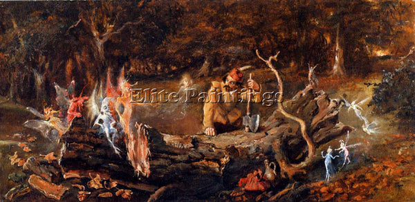 JOHN ANSTER FITZGERALD THE WOODCUTTERS MISFORTUNE ARTIST PAINTING REPRODUCTION