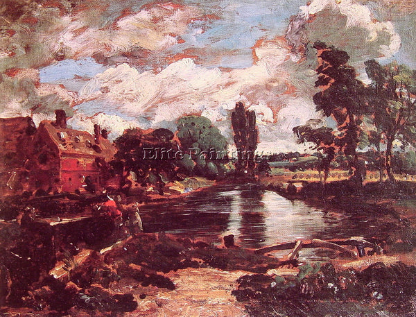 JOHN CONSTABLE FLATFORD MILL FROM THE LOCK ARTIST PAINTING REPRODUCTION HANDMADE