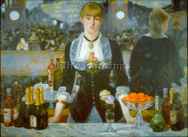 MANET FOLIES BERGERE 2 ARTIST PAINTING REPRODUCTION HANDMADE CANVAS REPRO WALL