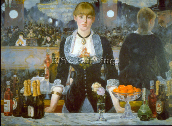 MANET FOLIES BERGERE ARTIST PAINTING REPRODUCTION HANDMADE OIL CANVAS REPRO WALL